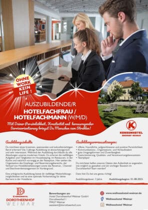 Auszubildende/r Hotelfachfrau / Hotelfachmann (w/m/d)